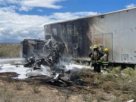 Driver Dies After Semi Became Engulfed In Flame In Three Vehicle
