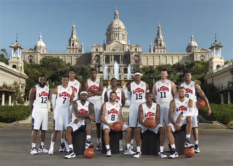 Olympic men's basketball team was approved by the usa basketball board of directors and is pending final approval by the united states olympic & paralympic committee. The USA Men's Basketball Team In Barcelona For Nike World ...