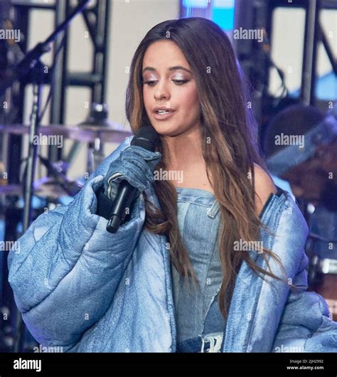New York Ny Usa April 12 2022 Camila Cabello Performs On Nbcs Today Show Concert Series