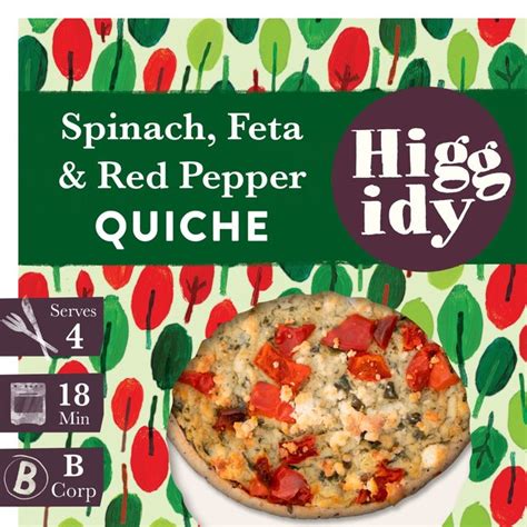 Higgidy Spinach And Red Pepper Quiche Ocado