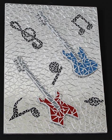 Decorative Frame To Hang Wooden Covered With A Mosaic Of Clear Silver
