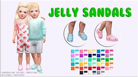 Sims 4 Ccs The Best Jelly Sandals By