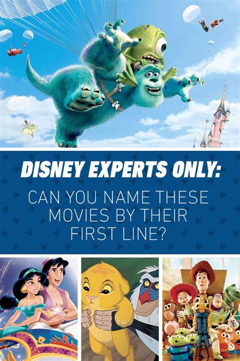 Disney Experts Only Can You Name These Movies By Their First Line