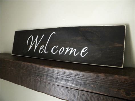 Welcome Sign Wall Decor Rustic Home Decor Wall By Jnmrusticdesigns