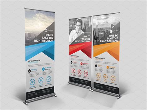 Roll Up Banner Pop Up Banner Business Cards Creative Templates