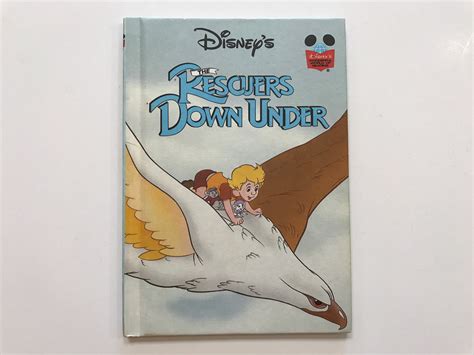 1993 The Rescuers Down Under Disney Hardcover Kids Book Paper Etsy
