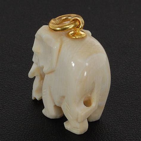 Vintage Pre Ban Ivory Elephant Pendant