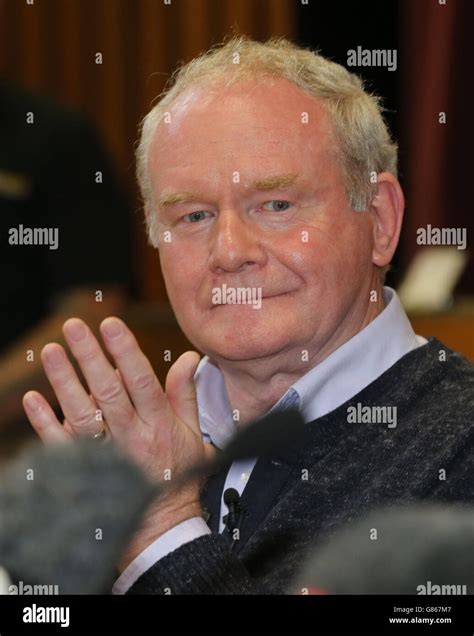 Northern Ireland Deputy First Minister Martin Mcguinness During At A Debate At St Mary S College