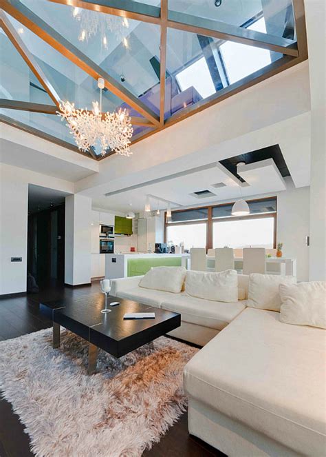 Modern Loft With Glass Walls And Floors Digsdigs