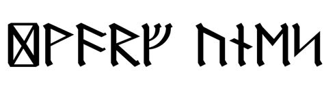 In dingbats > runes, elvish. Dwarf Runes Font - FFonts.net