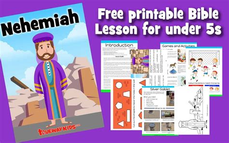 Free Printable Preschool Bible Lesson On Nehemiah Learn About How God