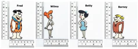Fred Flintstone Cartoon Patch Wilma Barney Betty Rubble Patch For