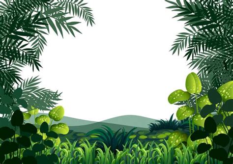 Jungle Leaves Border Vector Art Icons And Graphics For Free Download