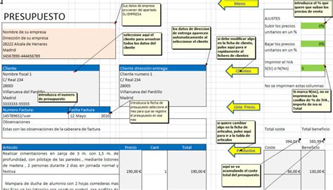 Presupuesto Con Archivo Excel Opiniones Precios Y Demo