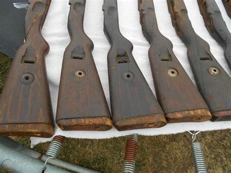 Ww2 German K98 8mm Mauser Rifle Parts Wood Stock Cup Buttplate Type