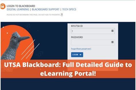 Utsa Blackboard Unlimited Guide To Utsa Elearning Portal Login