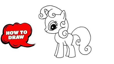How To Draw My Little Pony My Little Pony Easy Draw Tutorial Draw