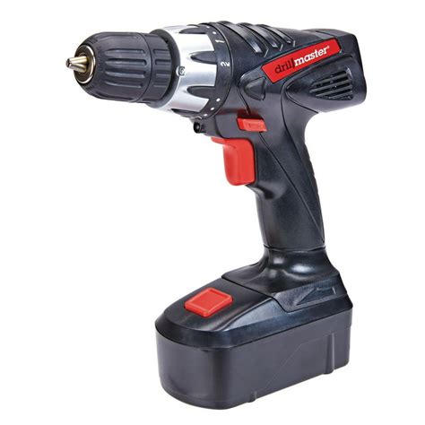 Drill Master 18 Volt 38 In Cordless Drilldriver With Keyless Chuck