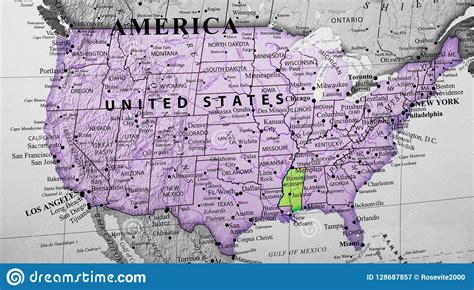 Louisiana On Map Of America