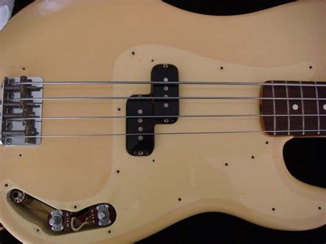 My 62 RI P Bass With Pickguard Removed Fender Bass Bass Guitar Bass