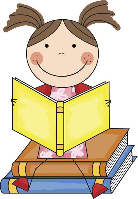Child Reading Kids Reading And Thinking Clipart Free Wikiclipart