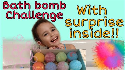 Bath Bomb Challenge Bath Bomb With Surprise Inside Kids Challenge