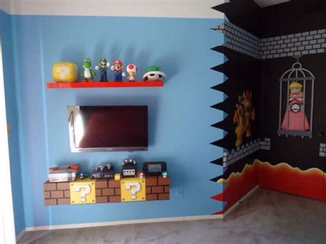 Super Mario Bros Theme Bedroom With Images Mario Room