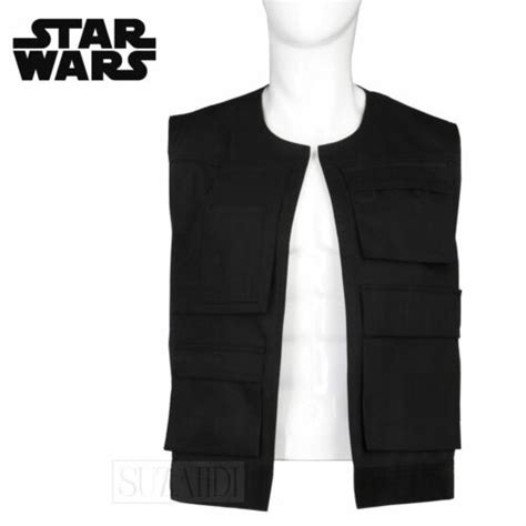 Star Wars Harrison Ford Han Solo Inspired Black Vest By Suzahdi Ebay