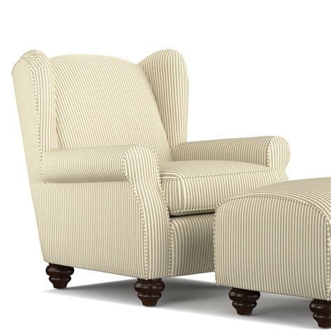 One of the most popular styles is a wingback chair with its sheltering back and comfy armrests—put it next to a table with a lamp and you've got the perfect spot to cozy up with a good book. Brougham Wingback Chair and Ottoman | Chair, ottoman set ...