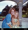 Die Schauspielerin Maria Schell mit Tochter Marie Theres, Schweiz 1972 ...