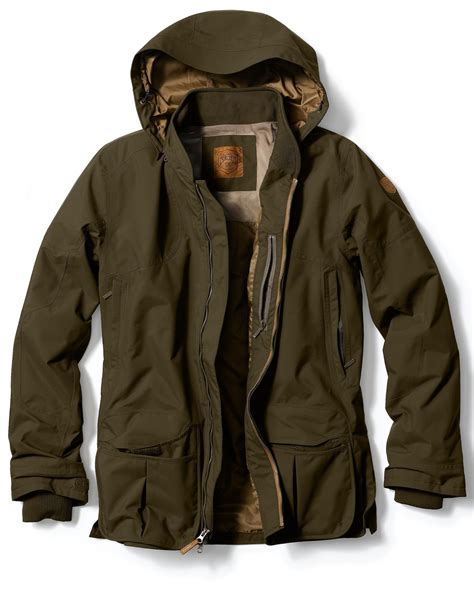 How waterproof a jacket is will depend on its waterproof rating. Waterproof Field Jacket by Eddie Bauer