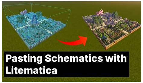 how to paste schematics in minecraft litematica