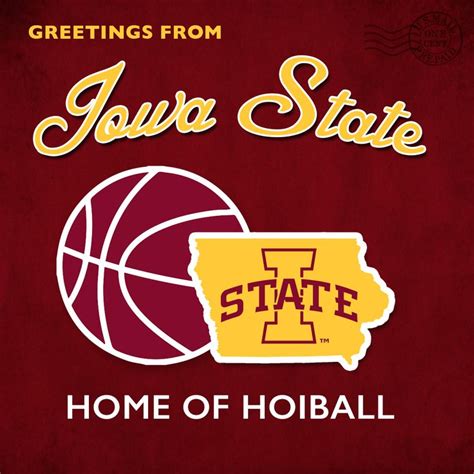 Greetings From Iowa State Home Of Hoiball Iowa State Iowa State