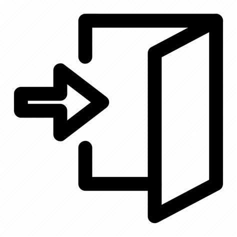 Door Entry Exit Icon Download On Iconfinder