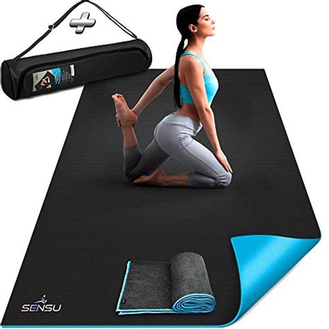 Sensu Large Yoga Mat 6 X 4 X 9mm Extra Thick Exercise Mat For Yoga
