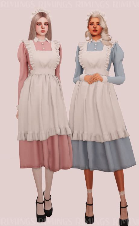 Rimings Classic Maid Outfit Set Full Body 2 Rimings