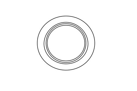 Kitchen Plate Outline Flat Icon By Printables Plazza Thehungryjpeg