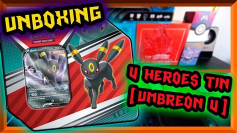 Unboxing V Heroes Tin Umbreon V Todo Por La Carta De Umbreon V Pokemon Tcg Youtube