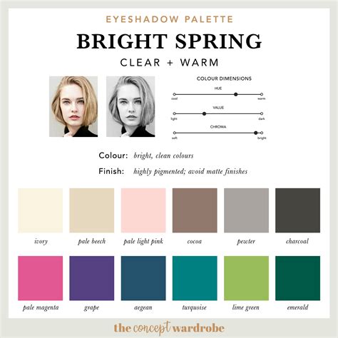 Clear Spring Palette Spring Color Palette Spring Colors Bright