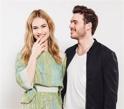 Lily James And Richard Madden During The Cinderella Portraits Session