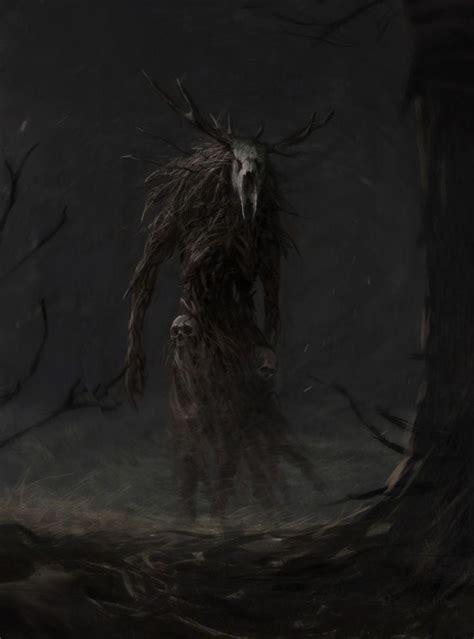 Wendigo Dark Fantasy Art Dark Creatures Fantasy Monster