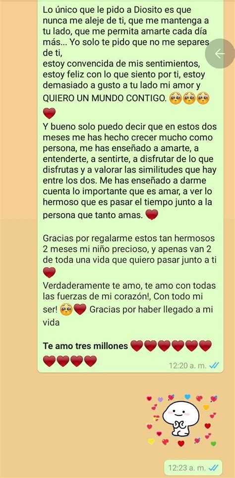 2 Meses 3 Mensajes De Texto Bonitos Mensajes De Texto Románticos