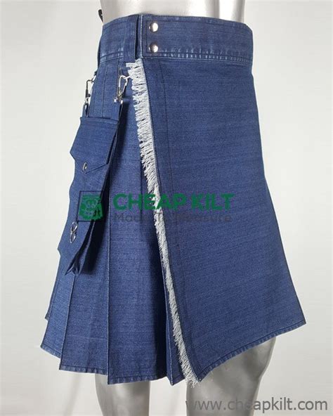 Deluxe Denim Kilt Utility Denim Kilt Cheap Kilt