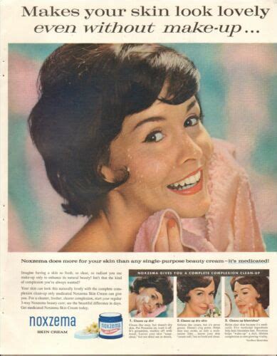 1960 s vintage ad for noxema skin cream retro pretty model 01 01 22 ebay