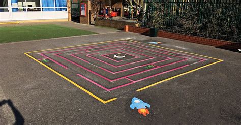 Maze Playground Markings Fun And Active Playgrounds Hampshire Uk