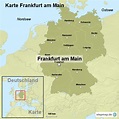 Karte Frankfurt am Main von ortslagekarte - Landkarte für Deutschland