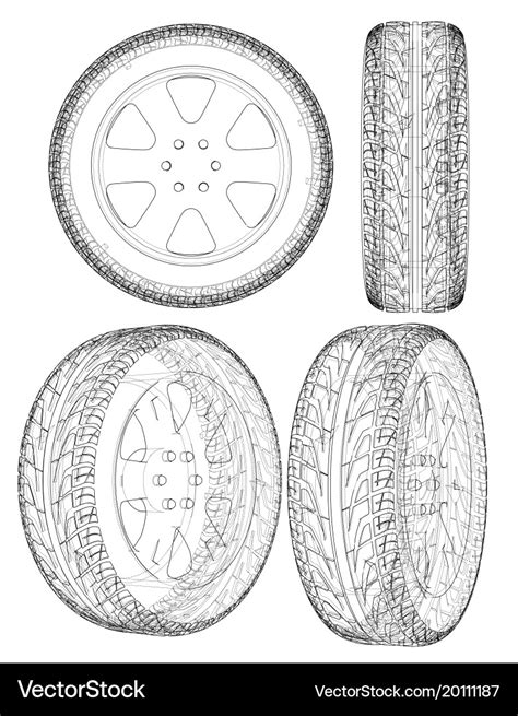 Car Tire Drawing Learn How To Draw Car Tire Pictures Using These
