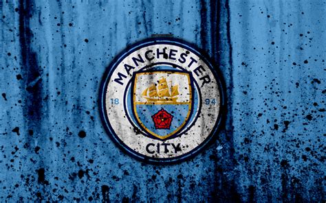 Download Wallpapers Fc Manchester City 4k Premier League New Logo