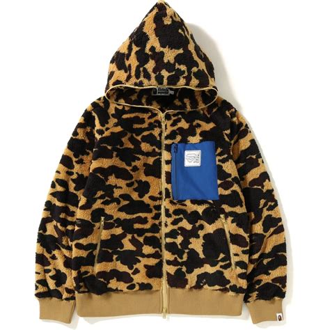 Kith x tommy hilfiger full embroidered crest hoodie multi $ 495.99. Pre-owned Bape 1st Camo Boa Wide Full Zip Hoodie Yellow ...