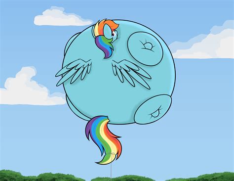Suggestive Artist Aaatheballoon Rainbow Dash Pegasus Pony G Air Inflation